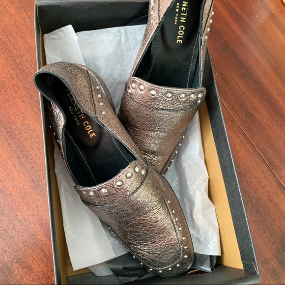 NEW Kenneth Cole Bowan Convertible Metallic Loafer - Picture 2 of 7